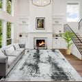 6x9 Area Rugs Washable Rug: Large Modern Abstract Living Room Rug Soft by GENTDRIZZ