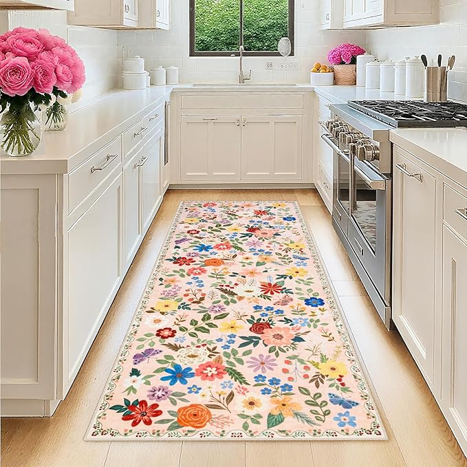 Runner Rug for Entryway: 2x6 Kitchen Rugs Non Slip Washable Ultra-Thin Soft by PLHXFRSoftAreaRugs