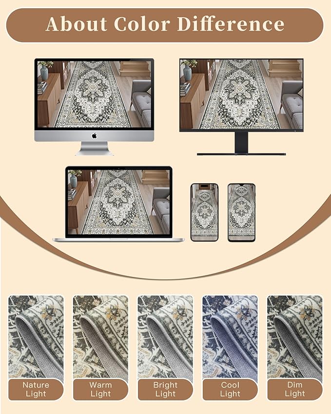 Madane Hallway Runner Rug 3x16 - Image 9