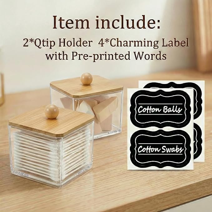 SheeChung Qtip Holder for Bathroom - Image 2