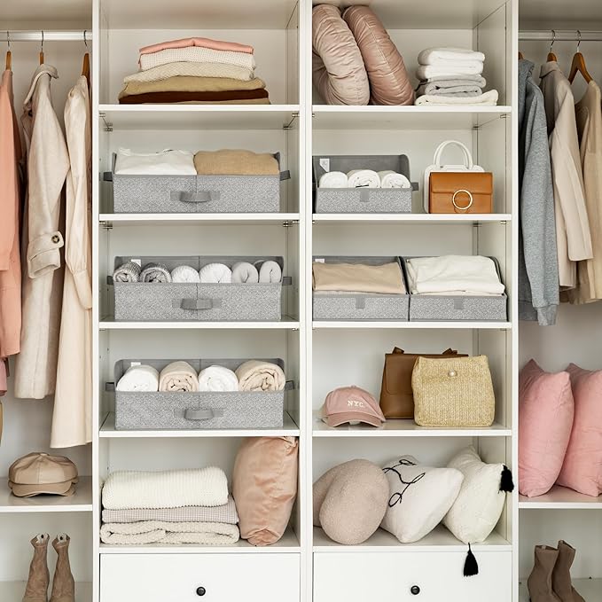 GRANNY SAYS Trapezoid Storage Bin, Closet Shelf Organizers, Fabric Storage Bins - Image 2