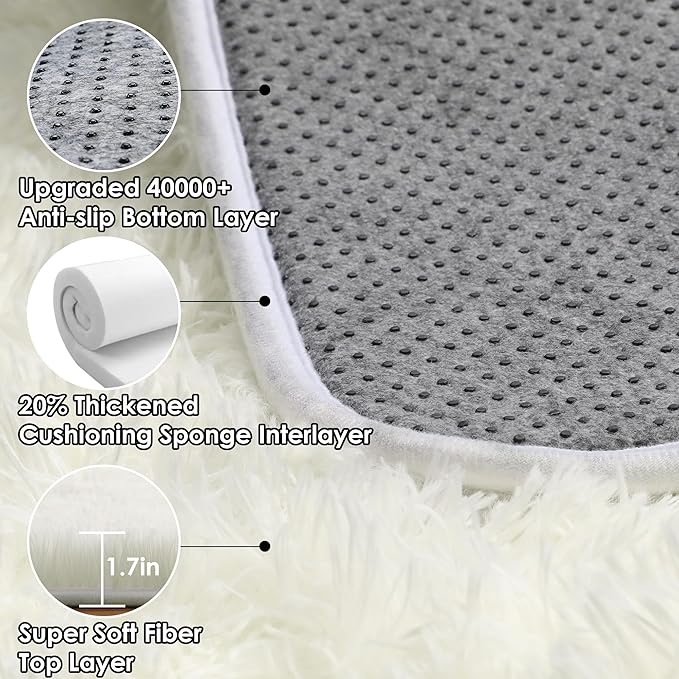 ONASAR Cream White 6x9 Area Rugs - Image 3
