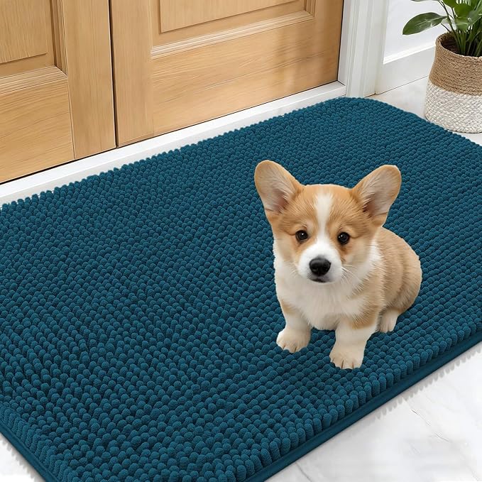 OLANLY Dog Door Mat for Muddy Paws 24x16, Absorbs Moisture and Dirt, Absorbent by OLANLY