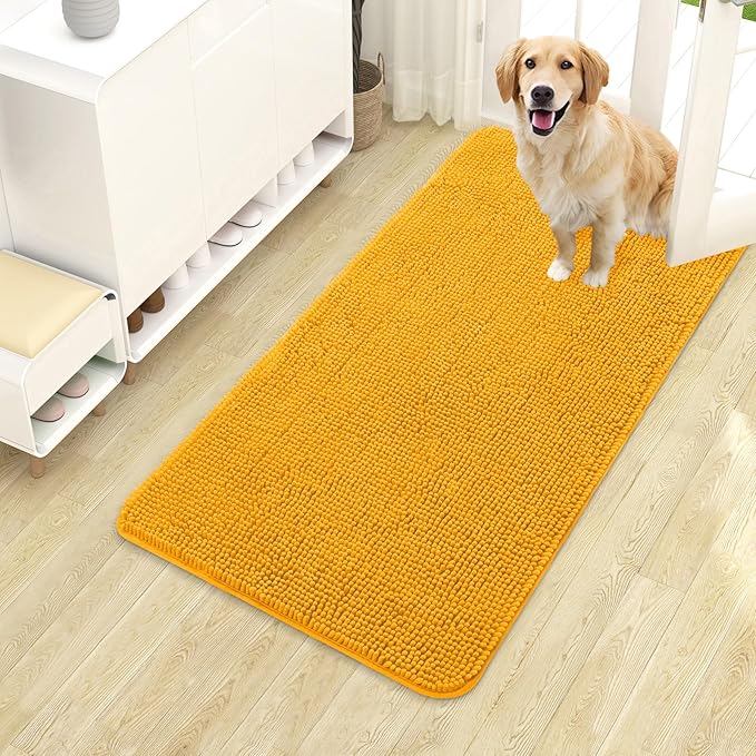 OLANLY Dog Door Mat for Muddy Paws 40x24, Absorbs Moisture and Dirt, Absorbent by OLANLY