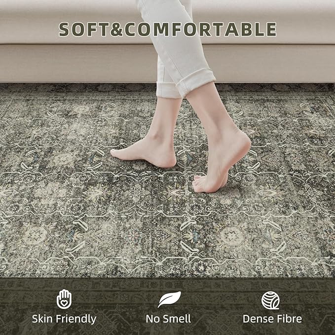 Washable Rugs 8x10 Area Rugs for Living Room - Image 4