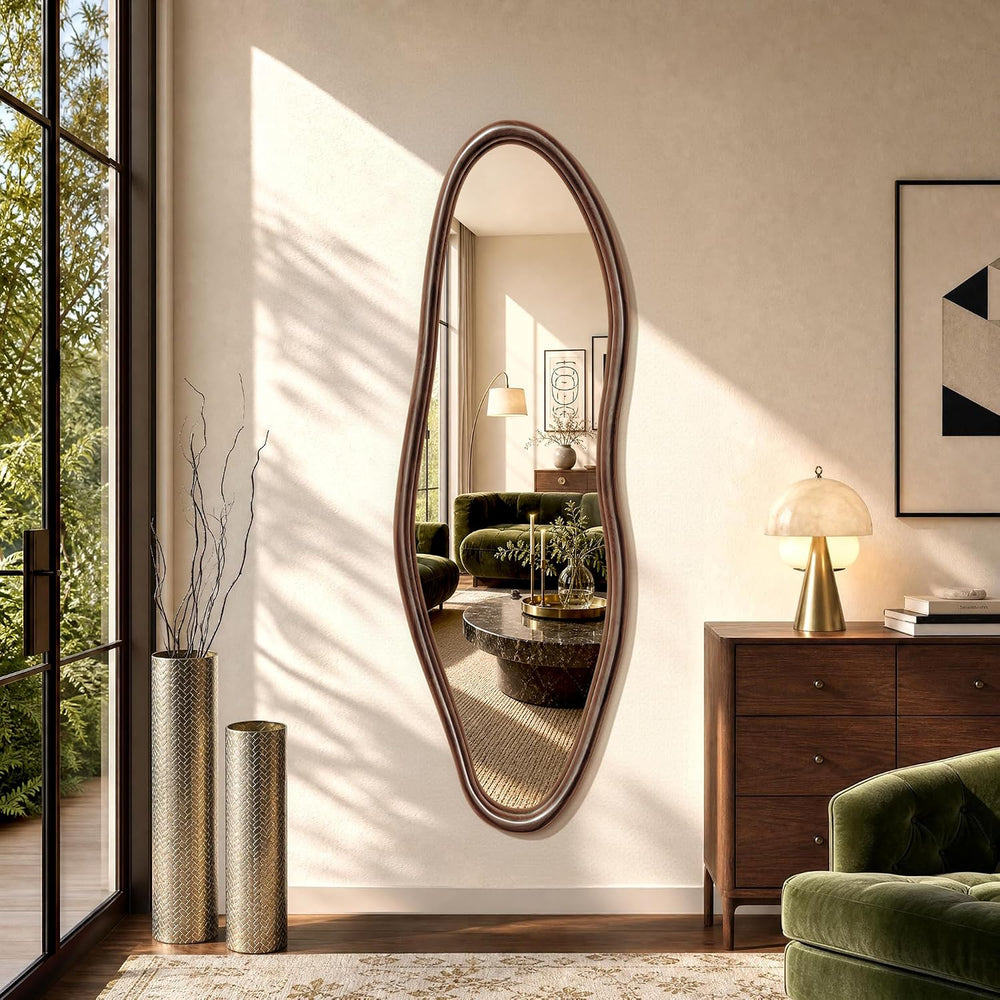 EOGOW Asymmetrical Mirror, 55" x 18" Unique Irregular Mirror Wall-M...
