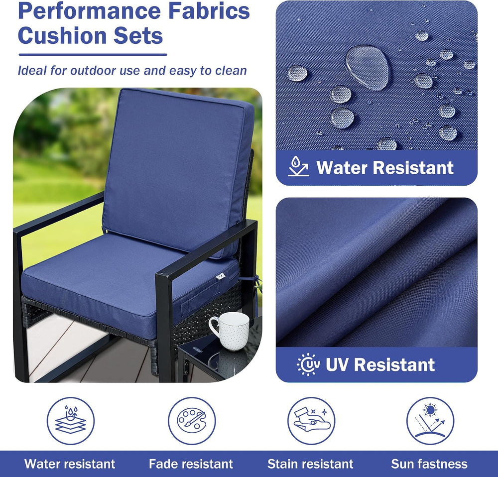 IPYNBAP Outdoor Cushions, Outdoor Chair Cushions 24x24x4 Inch, Cushions for O...
