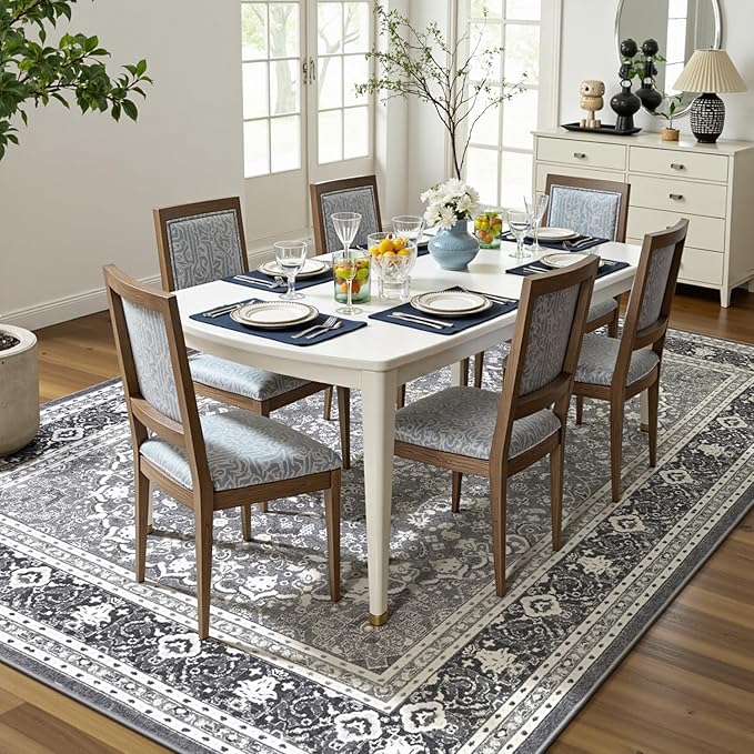 Lofus 9x12 Area Rugs for Living Room, Machine Washable Non-Slip Area Rug - Image 4