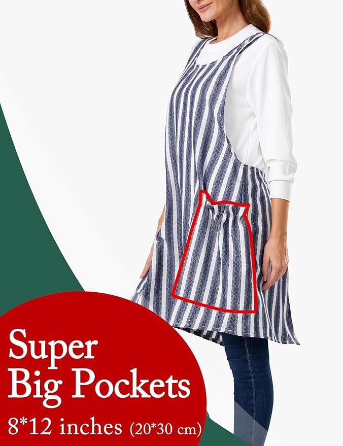 Cozy Adjustable Cross Back Aprons - Image 3