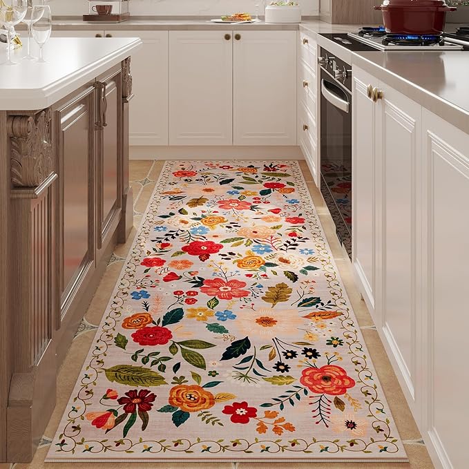 Rugcomf Runner Rug for Hallways Kitchen Rug Non Slip 2'x 6' Washable Rugs by Rugcomf