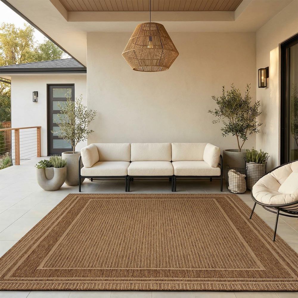MontVoo-Outdoor Rug-Patio Rug 8x10 ft Polypropylene Indoor Outdoor Rugs Outdo...