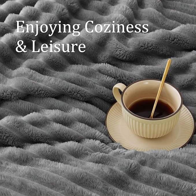 BEDELITE King Size Blanket for Bed, 300GSM Soft & Warm Fleece Blanket, - Image 5
