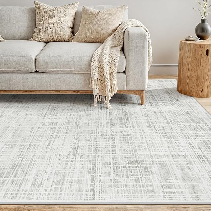 5x8 Area Rugs Washable Rug: Anti-Skid Abstract Modern Living Room Rug Soft Thin - Image 3