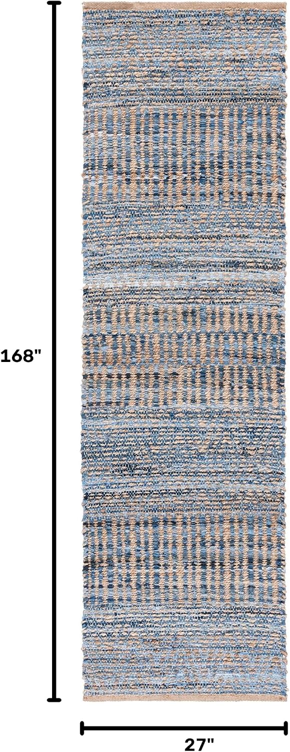 SAFAVIEH Cape Cod Collection Runner Rug - 2'3" x 14', Natural &a...