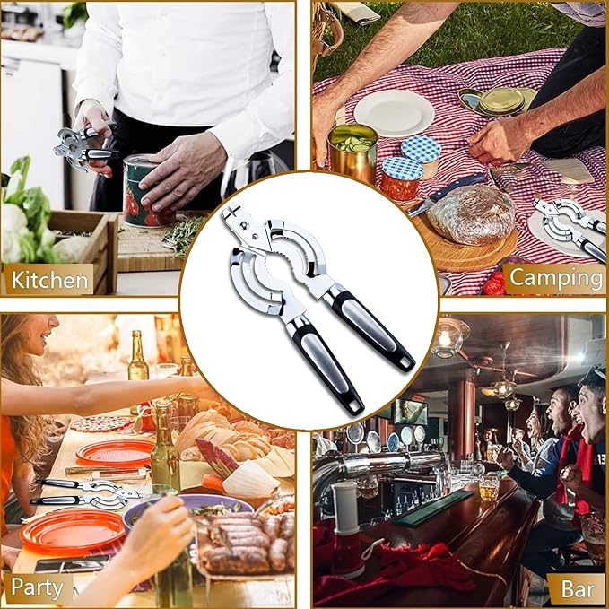 Jar Opener, Stainless Steel Jar Lid Opener, Beer Bottle Opener - Image 8