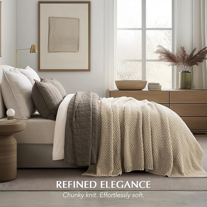 EVERGRACEHOME Chunky Chenille Knit Throw Blanket - Image 8