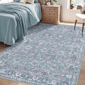 SERISSA Area Rug 4x6 Boho Rugs for Bedroom, Washable Non-Slip Living Room Rugs by SERISSAHomeDecorCollection