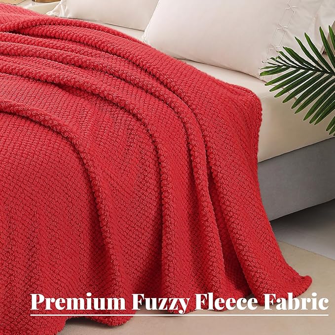 Whale Flotilla Queen Size Fuzzy Fleece Blanket - Image 5