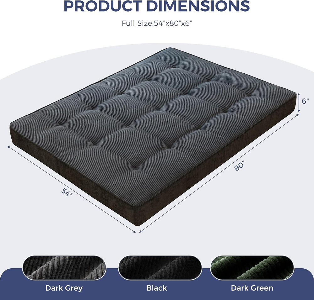 MAXYOYO 6" Extra Thick Japanese Floor Mattress Full Size Futon Mattress