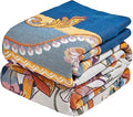 MSGKV Boho Throw Blanket 90"x90" Bed Floral 100% Cotton Blanket Spring by MSGKVHomeTextiles