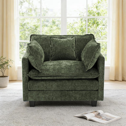 Redlife 42.5" Single Sofa Chair, Chenille Upholstered Accent Chair