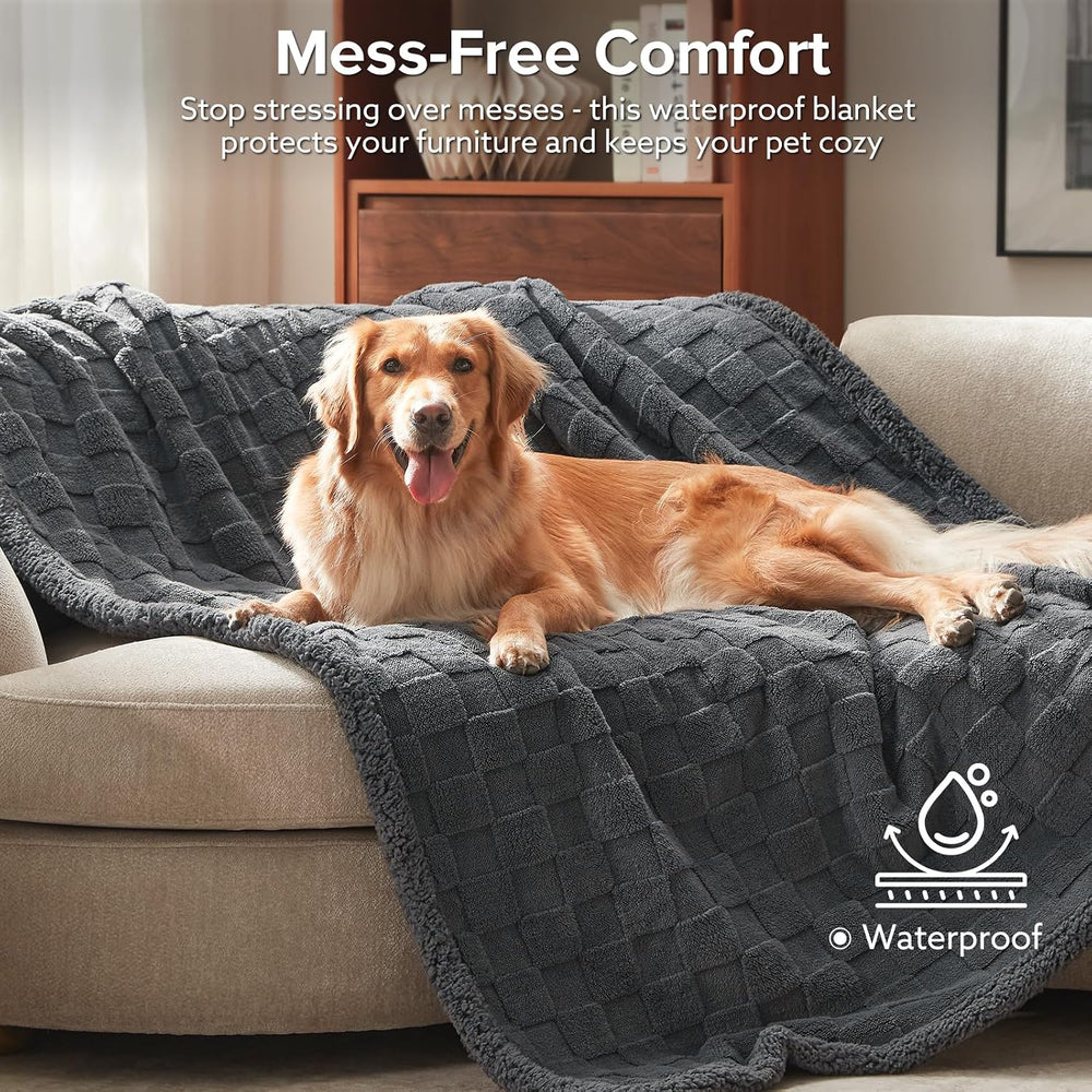 GASUR Waterproof Dog Blankets for Large Dogs, Dog Blanket for Couch Bed, Flee...
