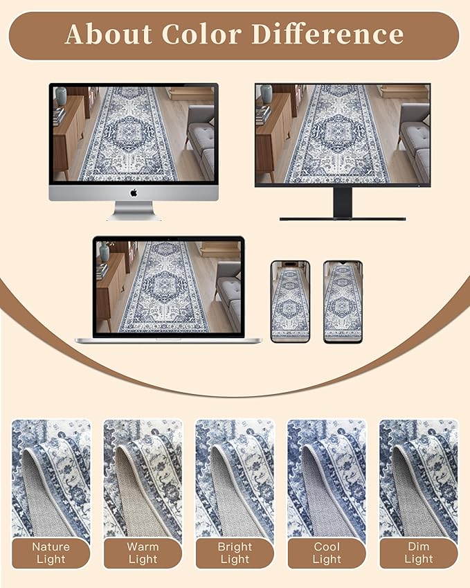 Madane Washable Runner Rug - Image 10