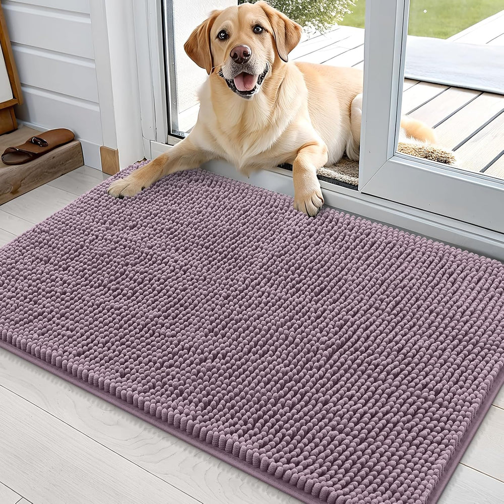 OLANLY Dog Door Mat for Muddy Paws 35x24, Absorbs Moisture and Dirt, Absorbent