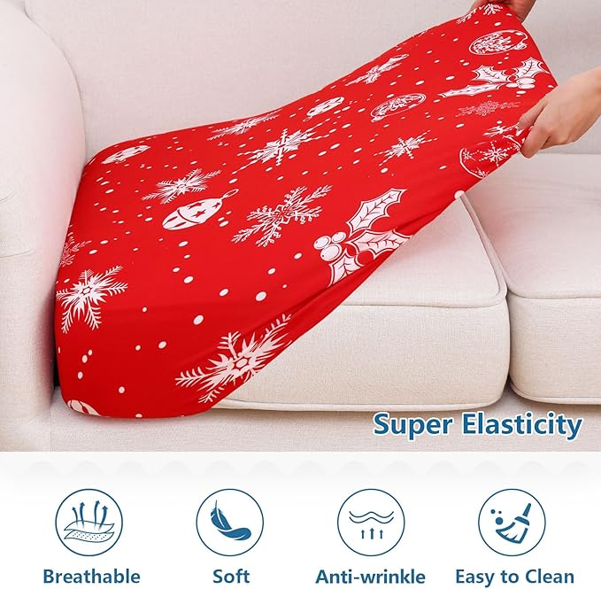 hyha Printed Couch Cushion Covers, Floral Sofa Covers Washable - Image 5