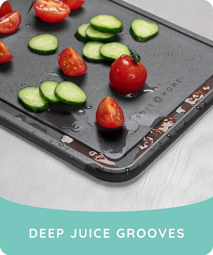 Cutting Boards for Kitchen, Plastic Cutting Board Set of 3, Dishwasher Safe - Image 6