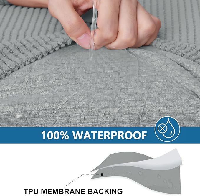 hyha Waterproof Couch Cushion Covers - Image 3