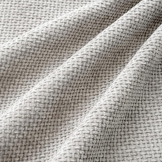 MIULEE Pack of 4 Couch Throw Pillow Covers 20x20 Inch Light Gray Soft - Image 3