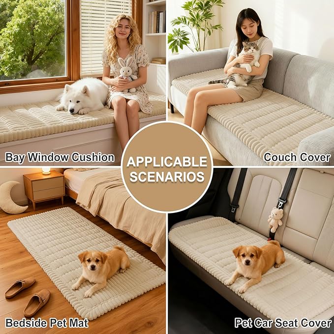 hyha Couch Covers for Dogs Washable, Non Slip Plush Dog Sofa Protectors - Image 4