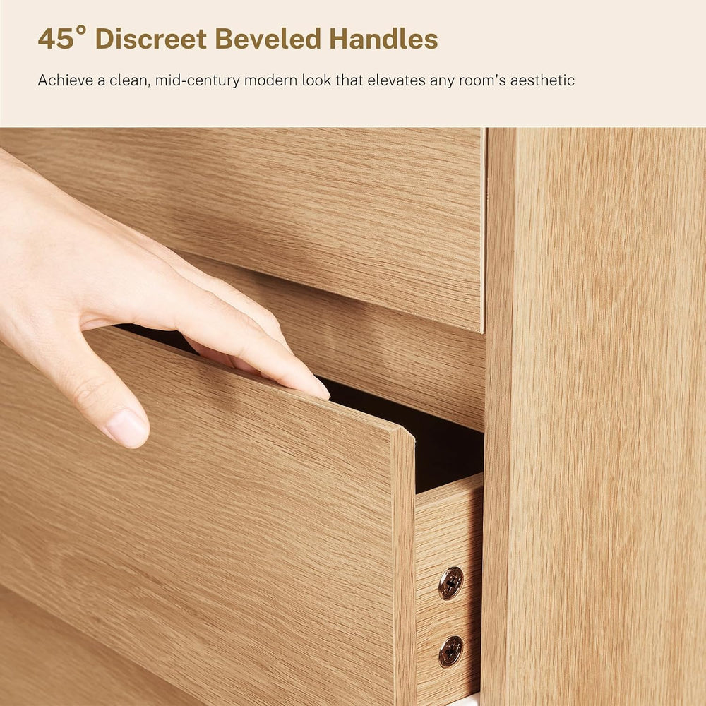 TEENFON Tall Dresser for Bedroom with 6 Drawers, 49.2" Tall Dressers &am...