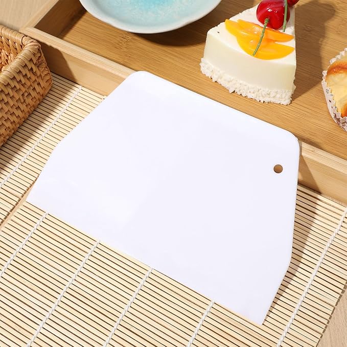 TEHAUX 2pcs Plastic Dough Scraper & Cake Decorating Tool - Image 8