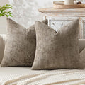 MIULEE Pack of 2 Couch Throw Pillow Covers 20x20 Inch Neutral Khaki Modern Boho by MIULEE