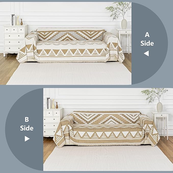 MYSKY HOME Couch Cover for Sectional Sofa Set for Dog Cat Pets Couch Cover 3 - Image 3