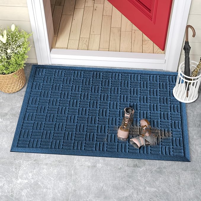 Mibao Front Door Mat Indoor Outdoor Entrance, Dirt Trapping Welcome Mats - Image 8