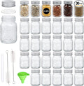 30 Pack 4oz Glass Mason Spice Jars Bottles, Empty Round Containers by Mcupper