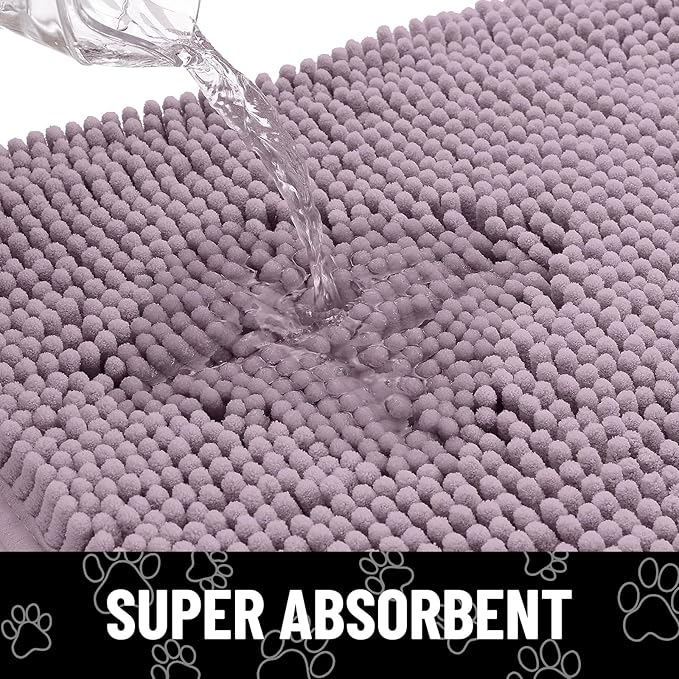 Smiry Dog Door Mat for Muddy Paws, Absorbent Dirt Trapper Non Slip Quick Dry - Image 5