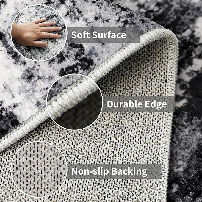 4x10 Wide Washable Runner Rug: Easy-to-Clean Runners - Image 4