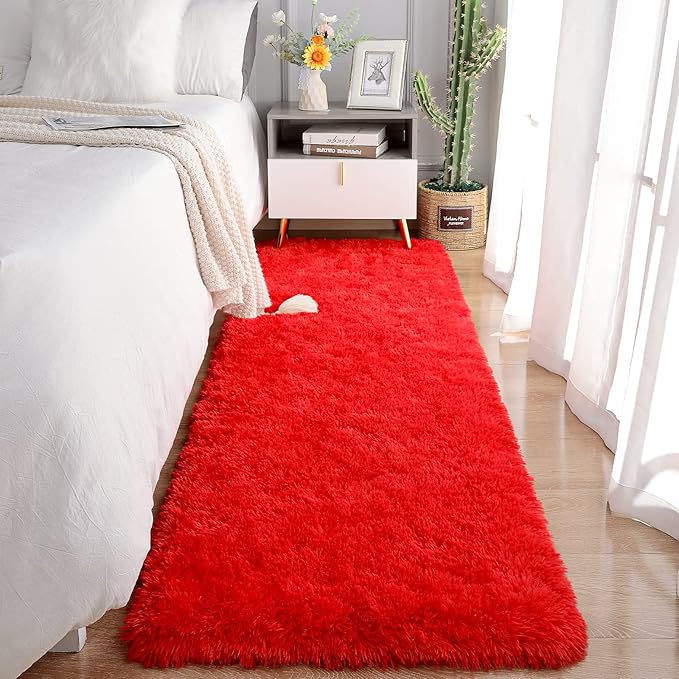 Chicrug Soft Runner Rugs for Bedroom Living Room Plush Fluffy Rug 2x6 Feet by ChicrugHomeDecor