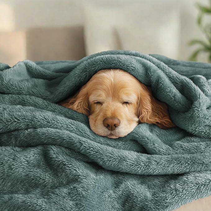 Exclusivo Mezcla Plush Fuzzy Fleece Bed Blanket Queen Size, Super Soft - Image 3