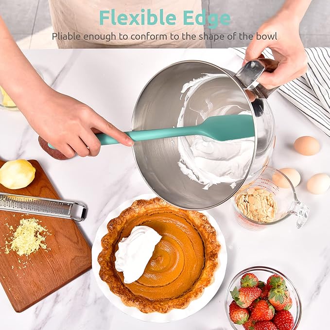 14in Extra Large Silicone Spatula: U-Taste 600ºF Heat Resistant Flexible - Image 4