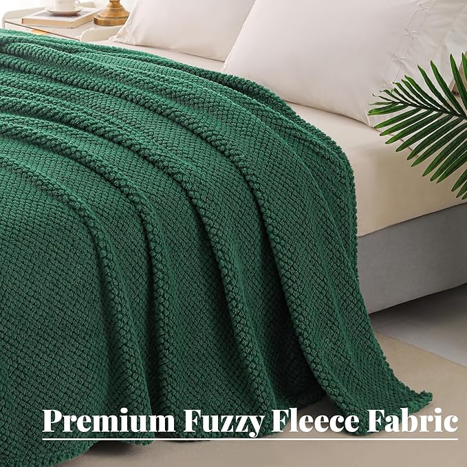Whale Flotilla Twin Size Fuzzy Fleece Blanket - Image 5