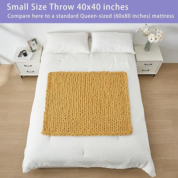 Bigacogo Chunky Knit Throw Blanket - Image 5