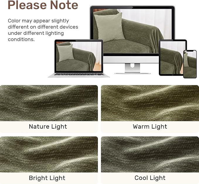 Sectional Couch Covers, 2 Pieces Washable L Shaped Couch Covers Sofa Blanket - Image 8