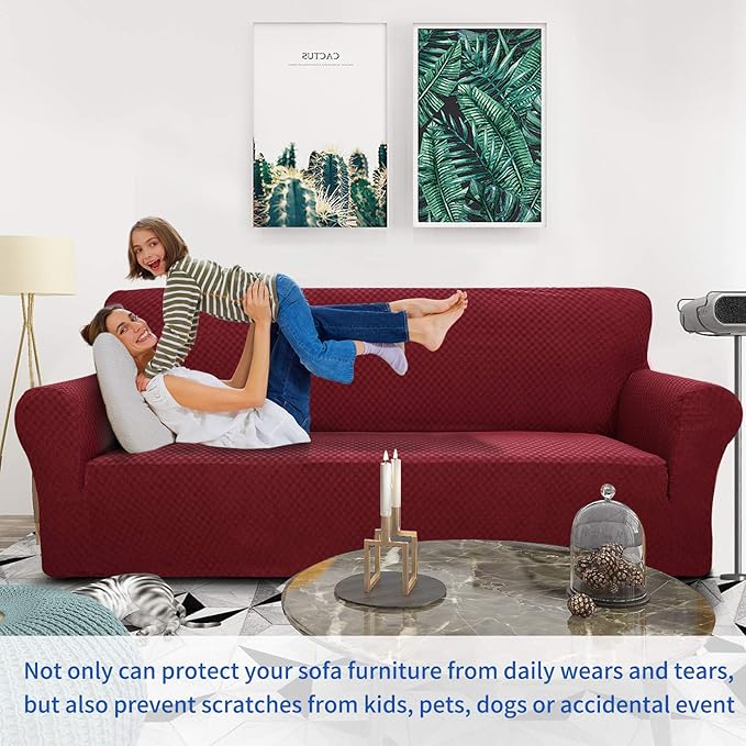 ZNSAYOTX 1 Piece Jacquard Couch Covers - Image 2