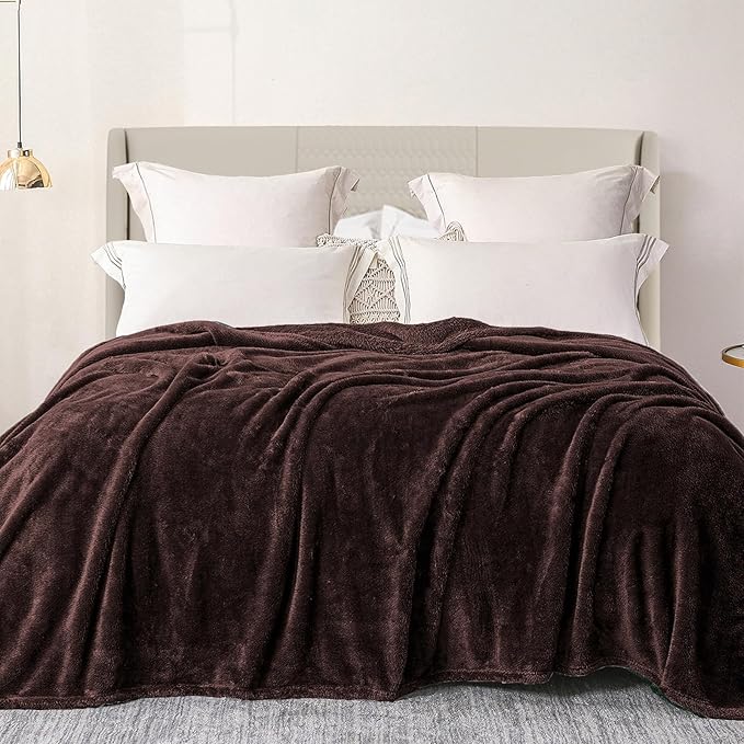 Exclusivo Mezcla Plush Fuzzy Fleece Bed Blanket Queen Size, Super Soft by ExclusivoMezcla