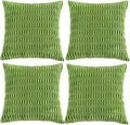 Fancy Homi 4 Packs Boho Lime Green Decorative Throw Pillow Covers 26x26 Inch by Fancy+Homi